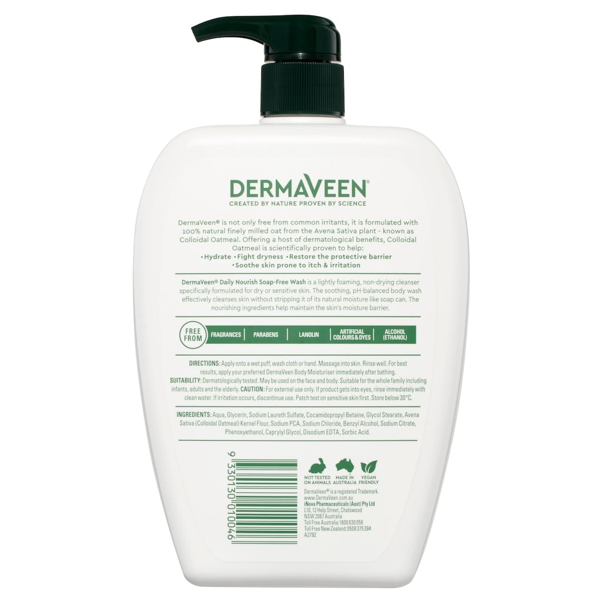 Thumbnail DermaVeen Daily Nourish Soap Free Wash 1 Litre