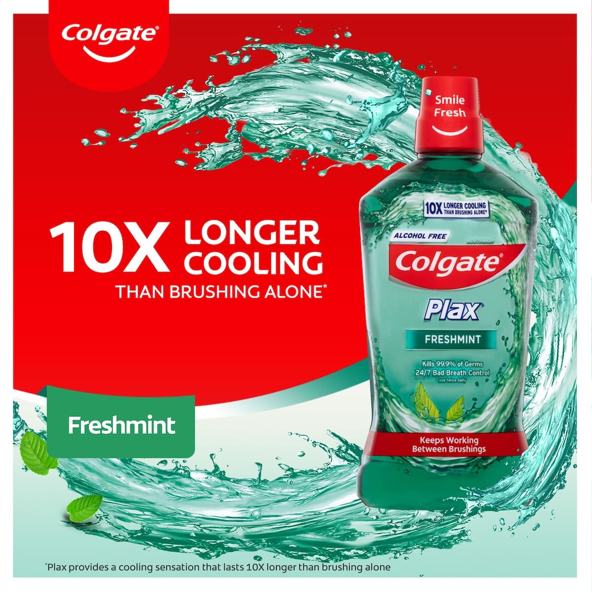 Thumbnail Colgate Plax Alcohol Free Mouthwash Freshmint 500ml