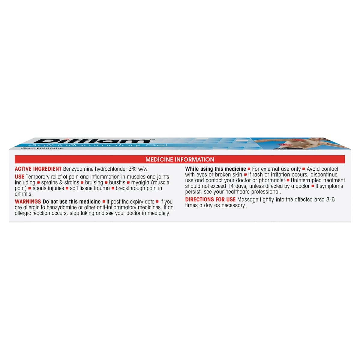 Thumbnail Difflam Anti-Inflammatory Gel 75g