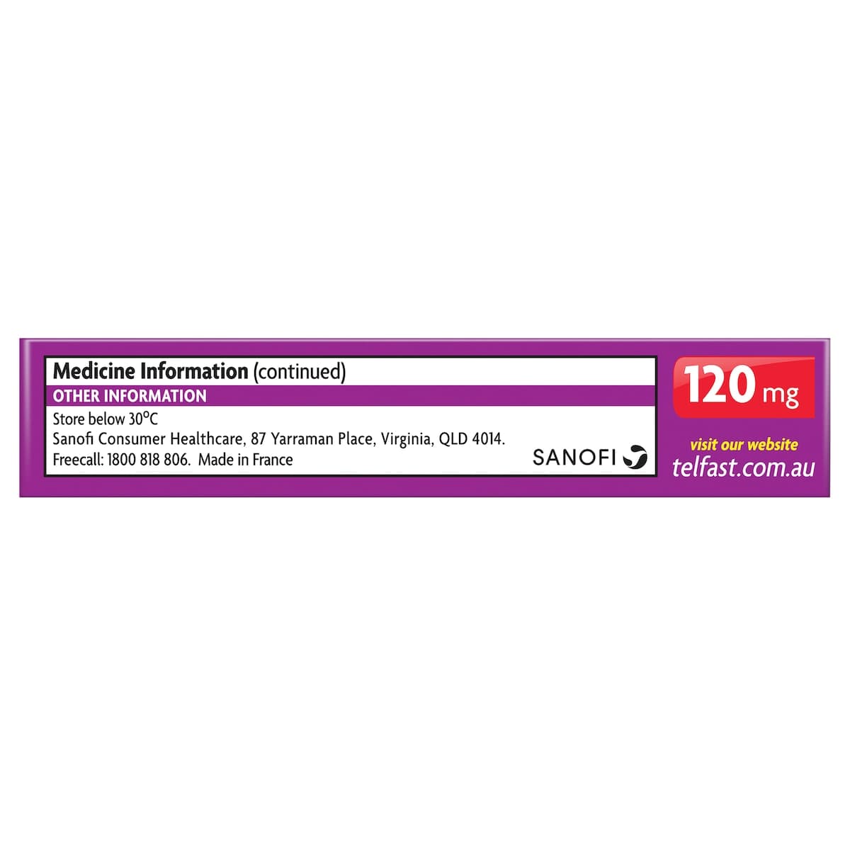 Thumbnail Telfast Allergy & Hayfever Relief 120mg 10 Tablets
