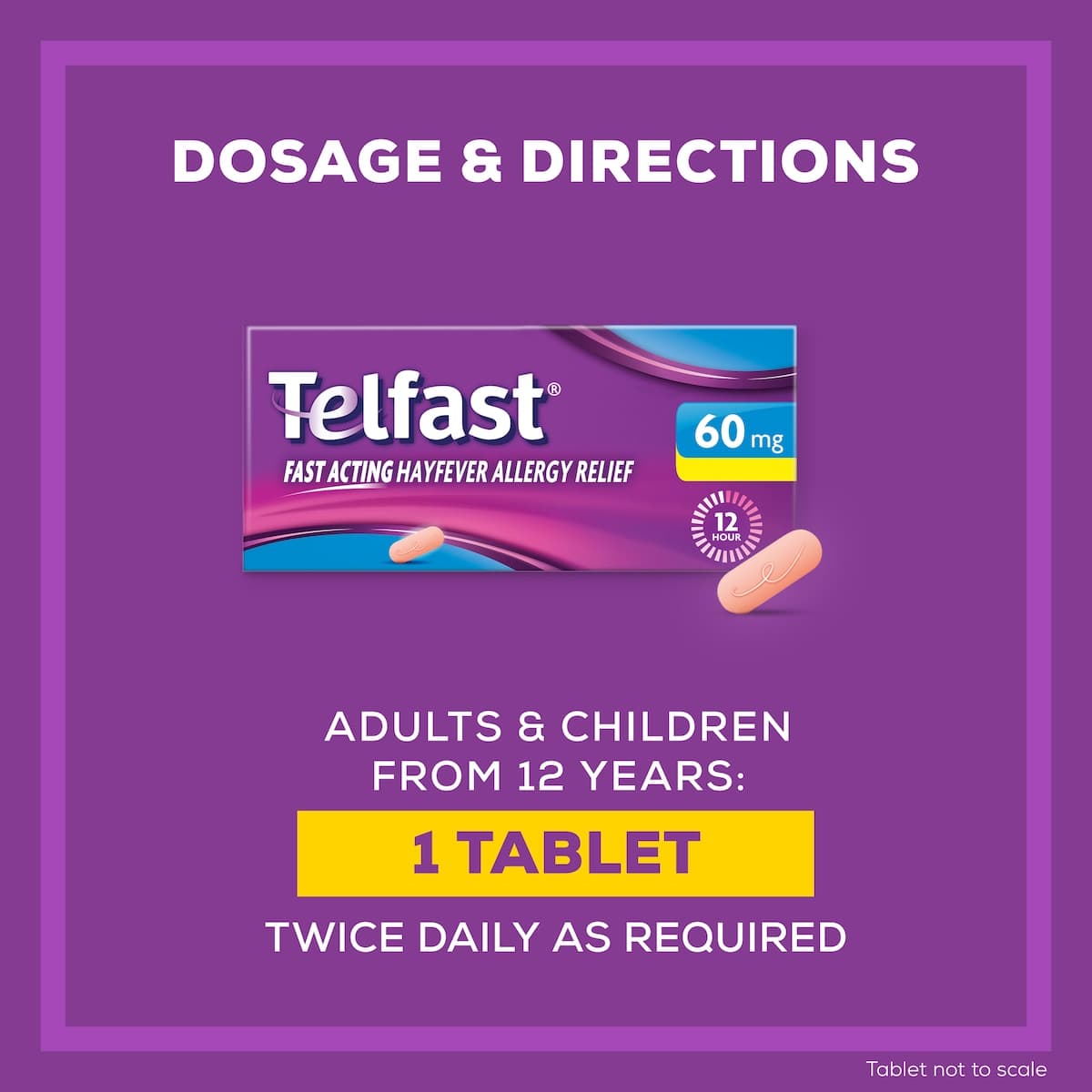 Thumbnail Telfast Allergy & Hayfever Relief 60mg 20 Tablets