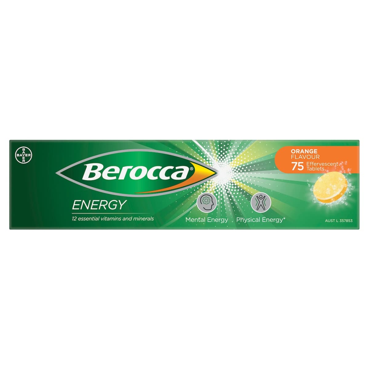 Thumbnail Berocca Effervescent Tablets Orange 75 Tablets