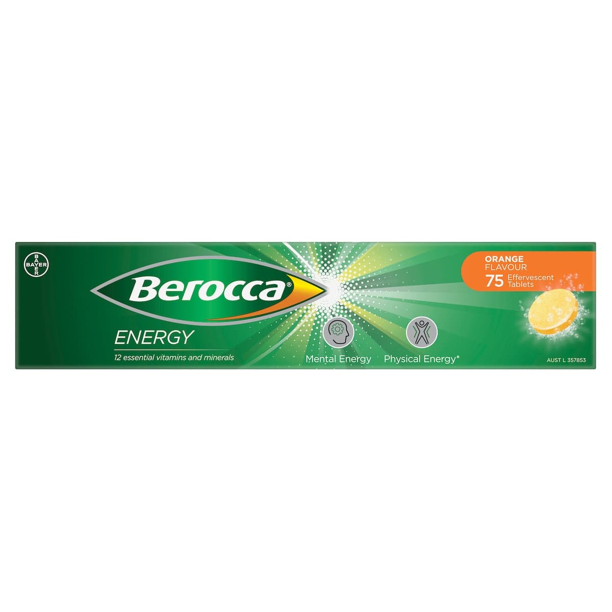 Thumbnail Berocca Effervescent Tablets Orange 75 Tablets