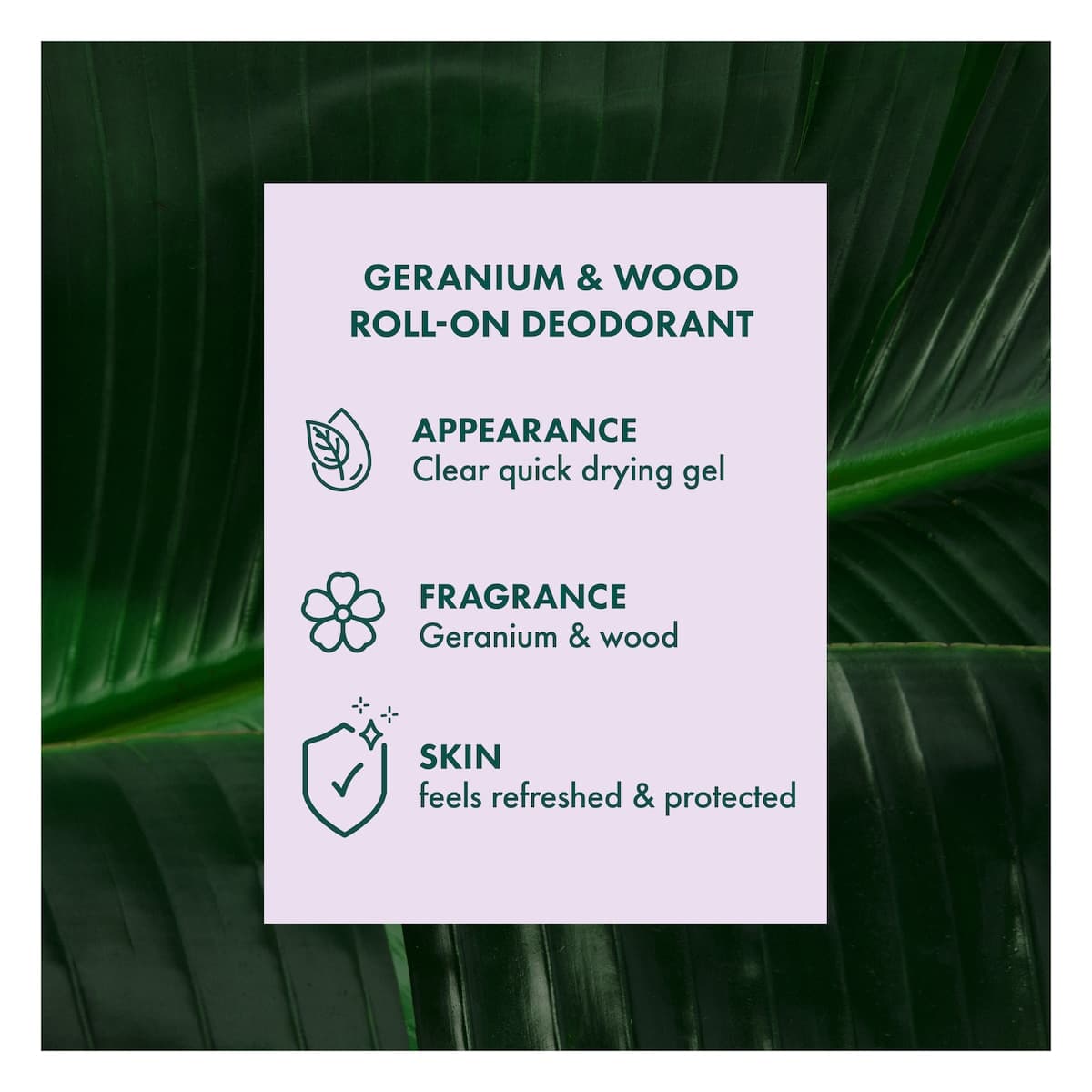 Thumbnail A'kin Geranium & Wood Deodorant Roll-On 65ml
