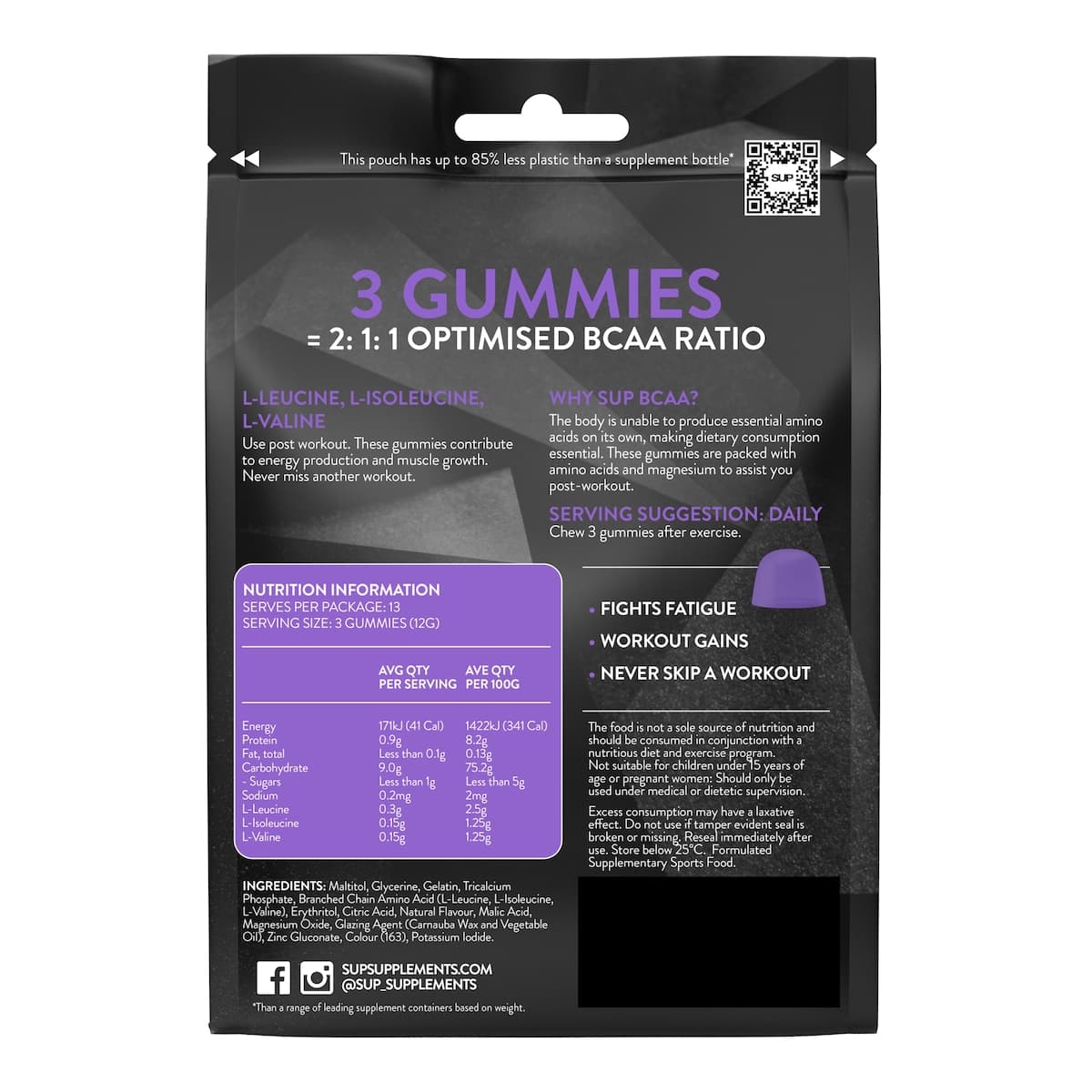 Thumbnail SUP BCAA Gummies 40 Pack
