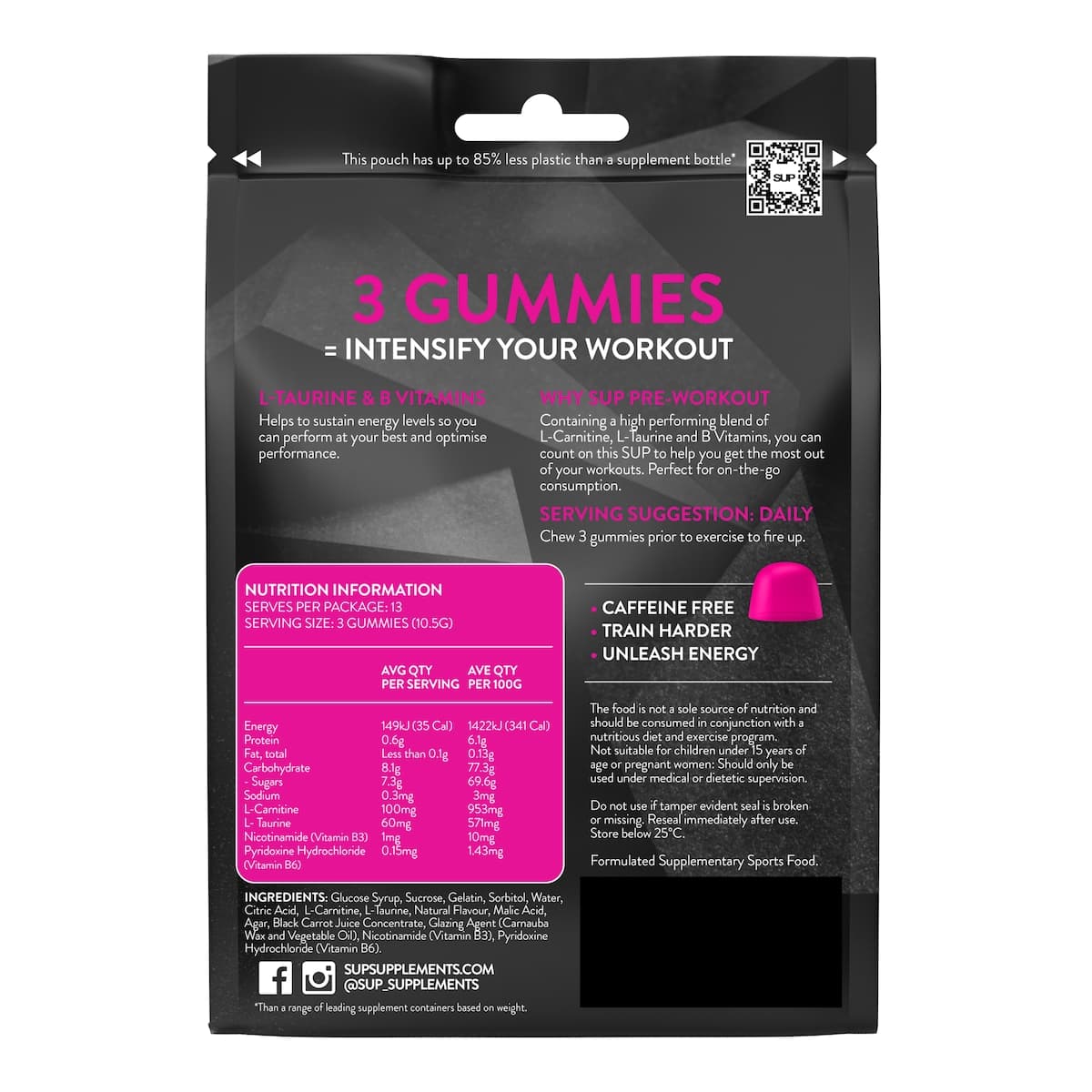 Thumbnail SUP Pre-workout Intensifier Gummies 40 Pack