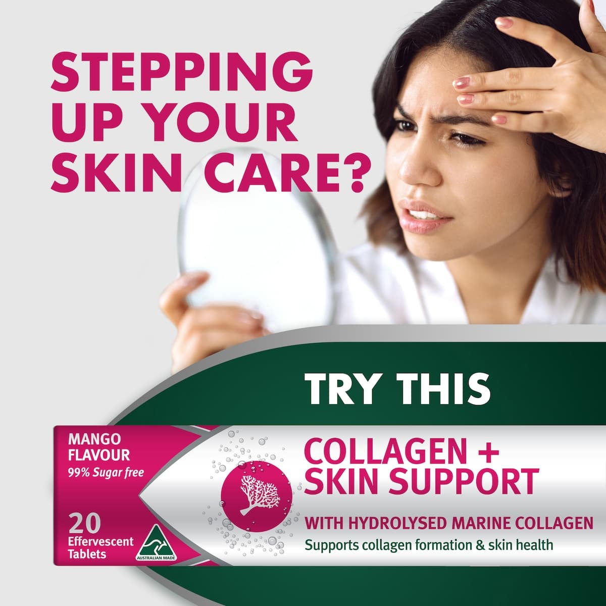 Thumbnail Nature's Own Effervescent Collagen + Skin Support Tablets 20 Pack