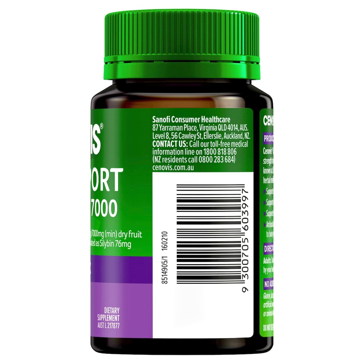 Thumbnail Cenovis Liver Support Milk Thistle 7000mg 75 Tablets