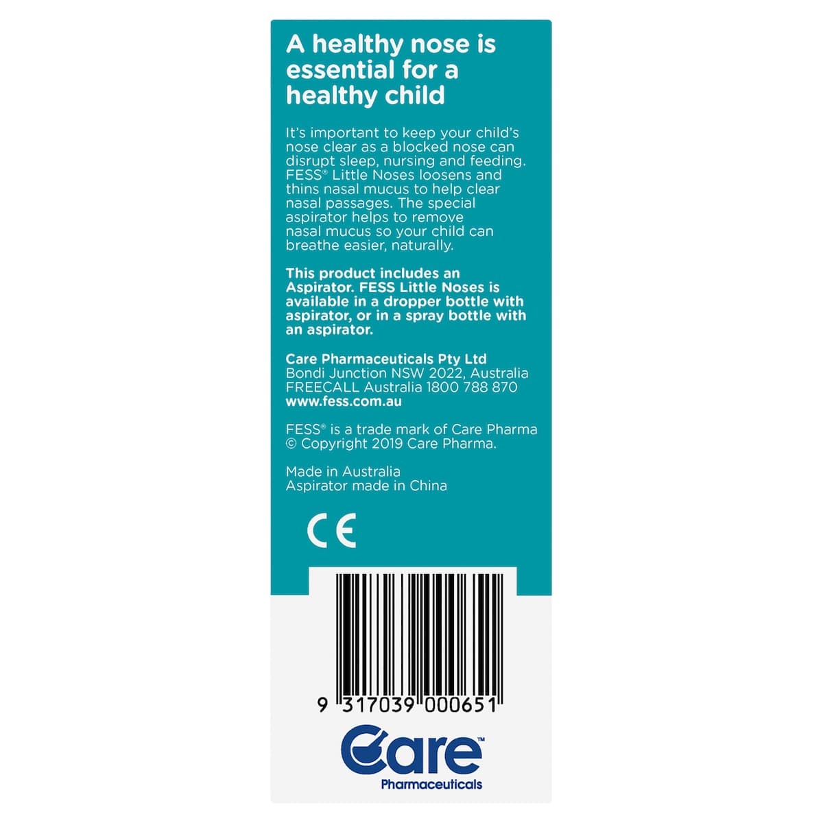 Thumbnail Fess Little Noses Saline Nasal Drops 25ml + Aspirator