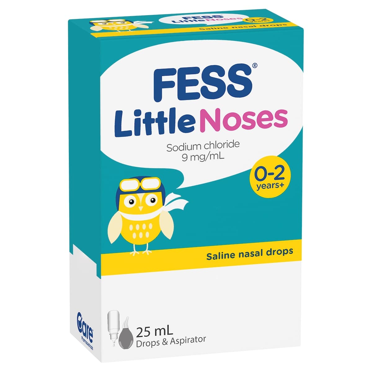 Thumbnail Fess Little Noses Saline Nasal Drops 25ml + Aspirator