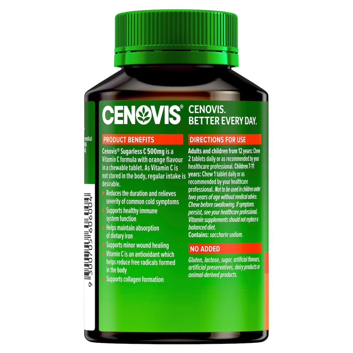 Thumbnail Cenovis Sugarless Vitamin C 500mg 160 Chewable Tablets