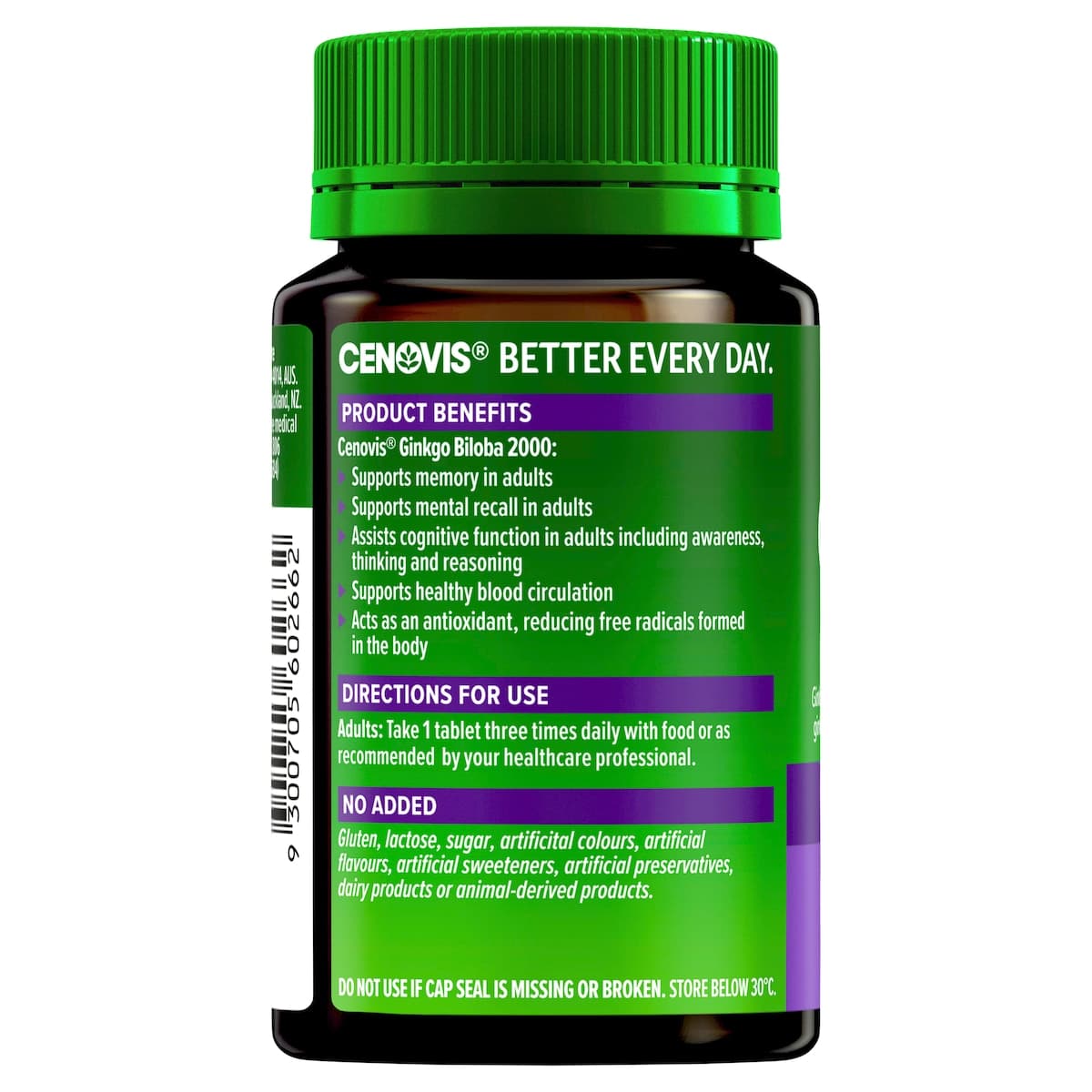 Thumbnail Cenovis Ginkgo Biloba 2000mg 100 Tablets