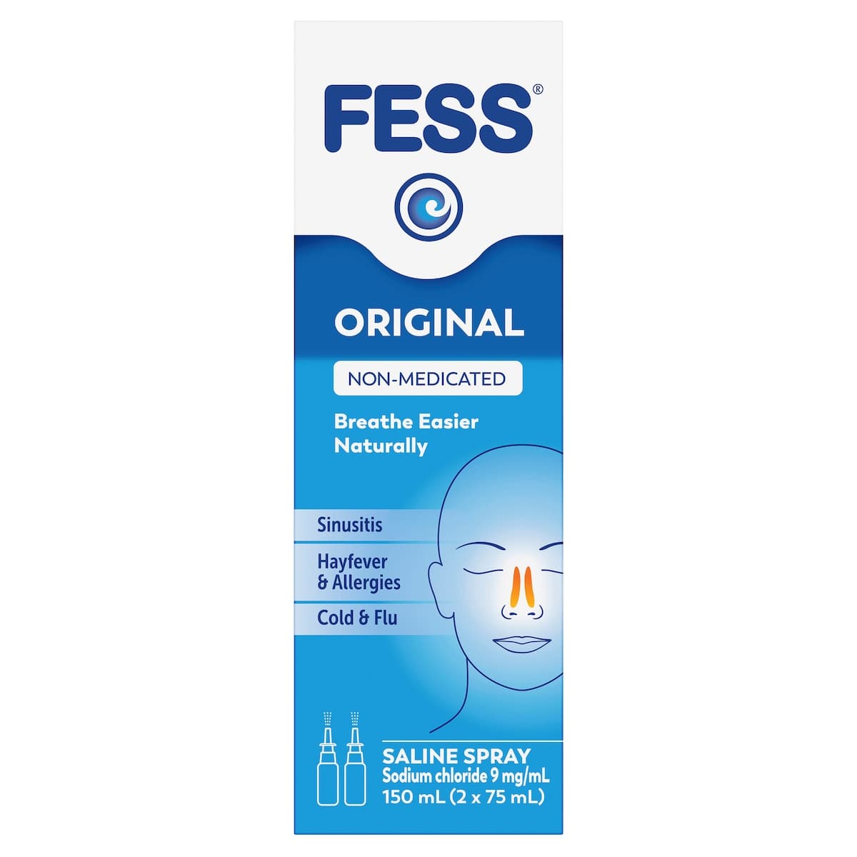 Thumbnail Fess Original Saline Nasal Spray 2 x 75ml