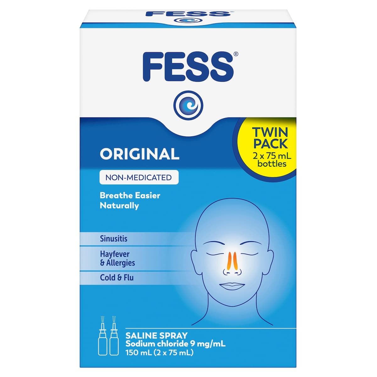 Thumbnail Fess Original Saline Nasal Spray 2 x 75ml