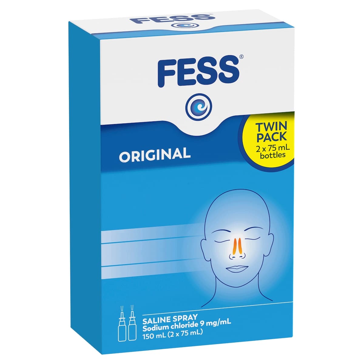 Thumbnail Fess Original Saline Nasal Spray 2 x 75ml