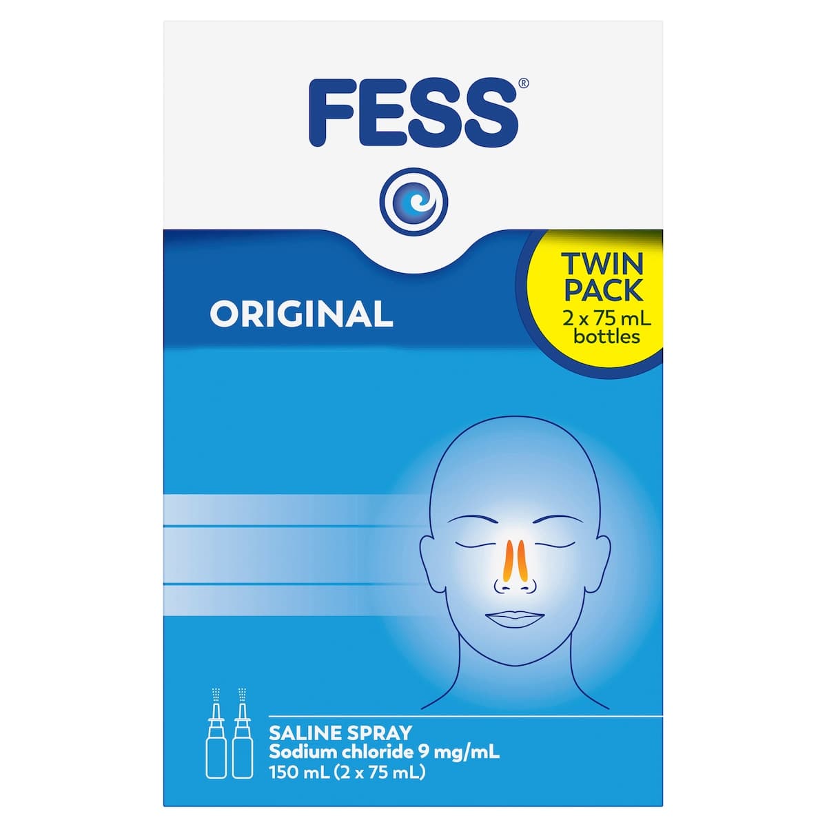 Thumbnail Fess Original Saline Nasal Spray 2 x 75ml