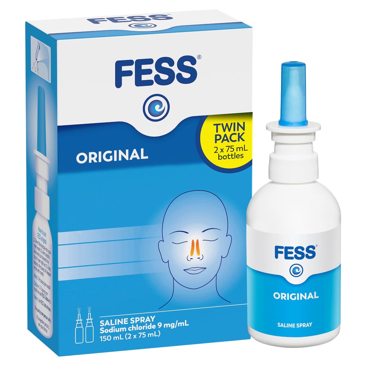 Thumbnail Fess Original Saline Nasal Spray 2 x 75ml