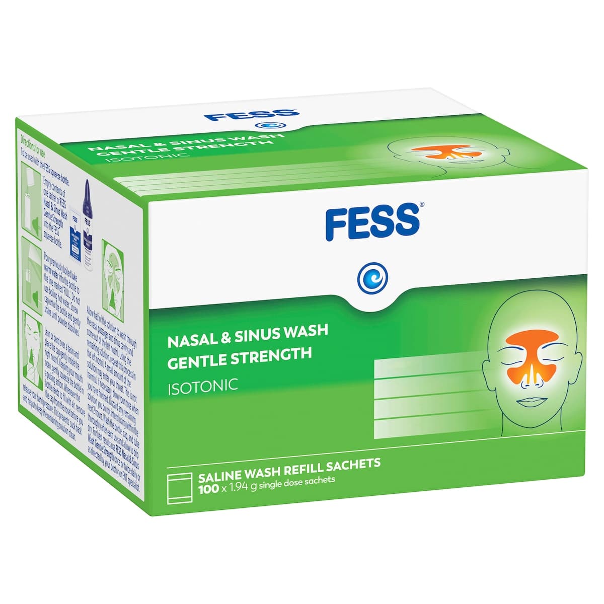 Thumbnail Fess Nasal & Sinus Wash Refills Gentle Strength 100 Sachets