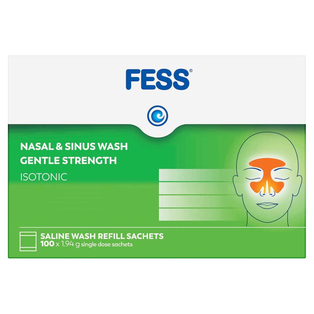 Thumbnail Fess Nasal & Sinus Wash Refills Gentle Strength 100 Sachets
