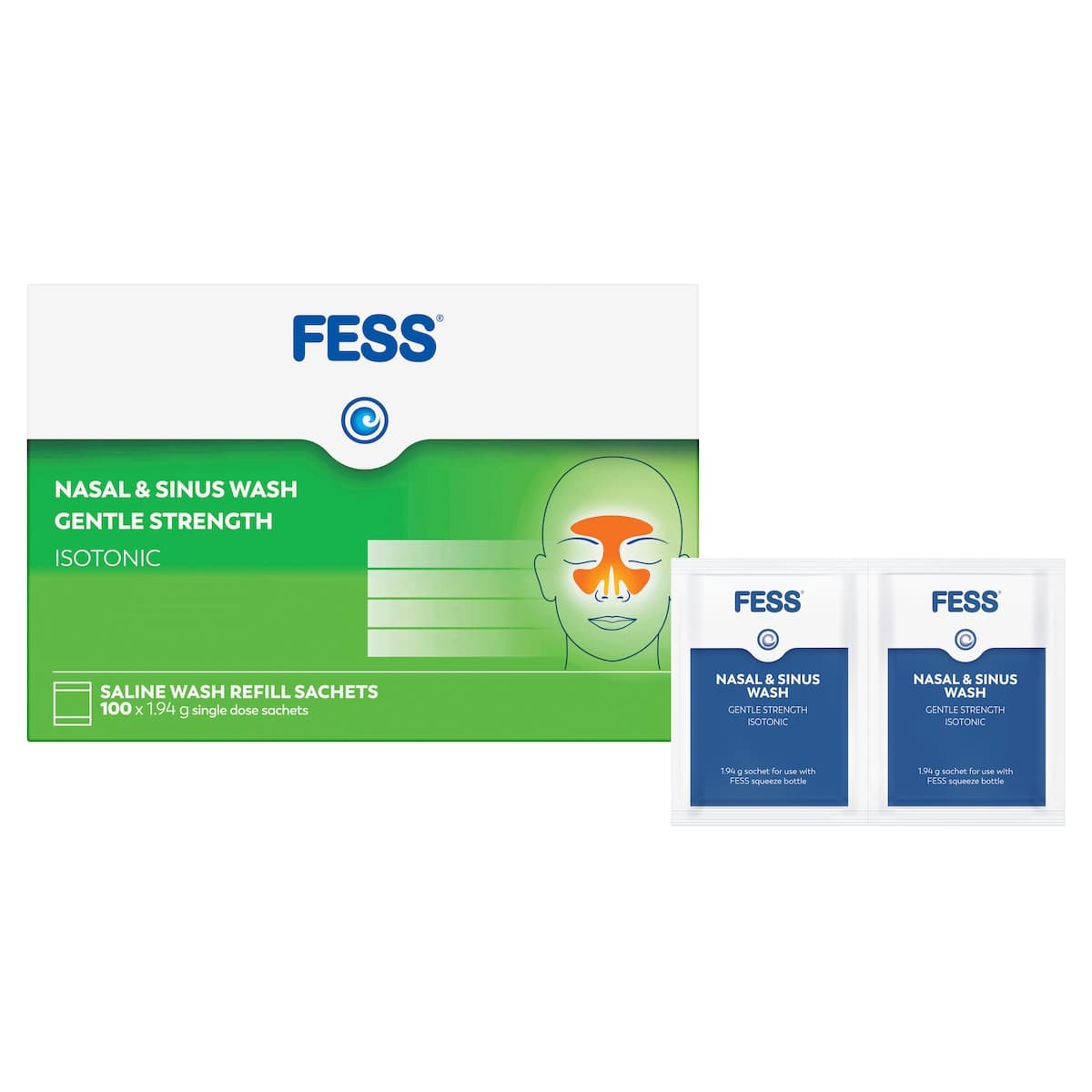 Thumbnail Fess Nasal & Sinus Wash Refills Gentle Strength 100 Sachets