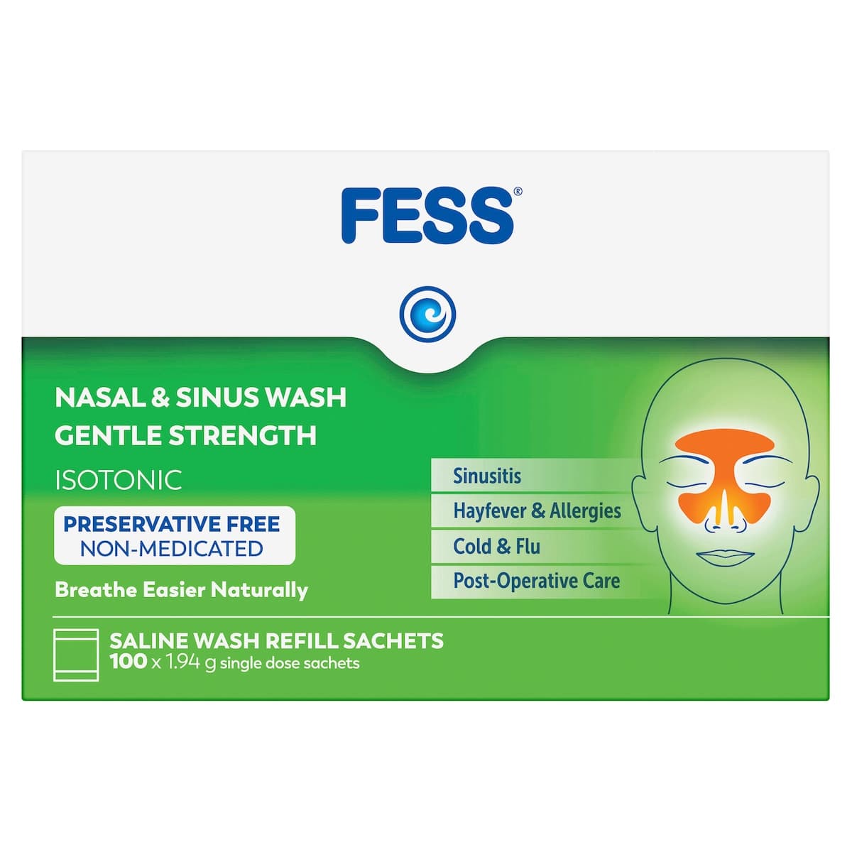 Thumbnail Fess Nasal & Sinus Wash Refills Gentle Strength 100 Sachets