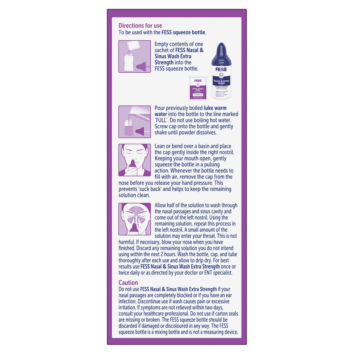 Thumbnail Fess Nasal & Sinus Wash Extra Strength Starter Kit 6 Pack