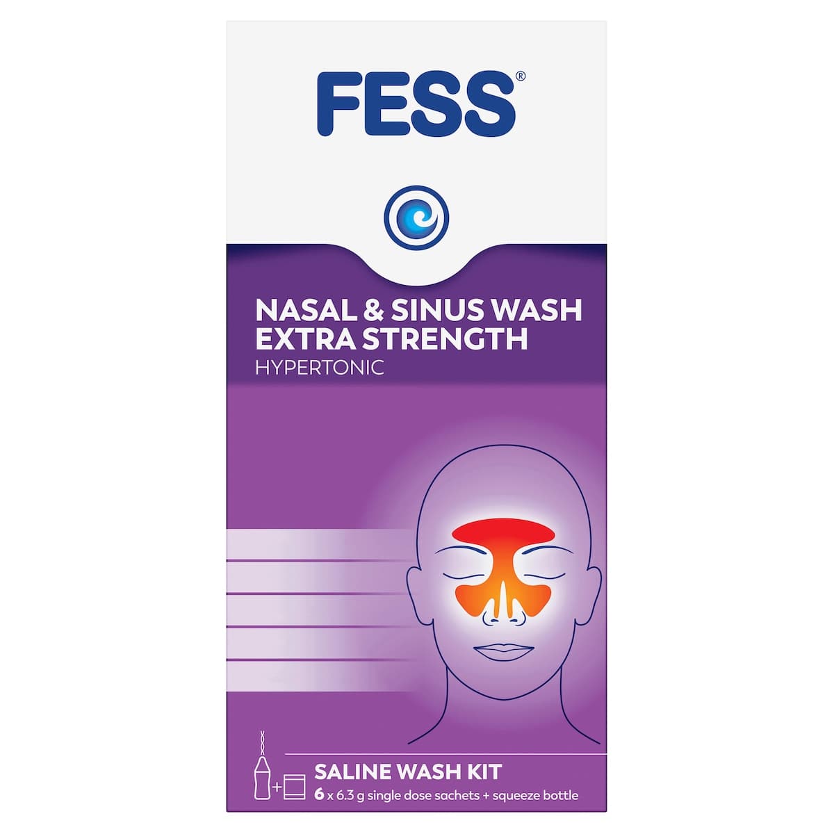 Thumbnail Fess Nasal & Sinus Wash Extra Strength Starter Kit 6 Pack