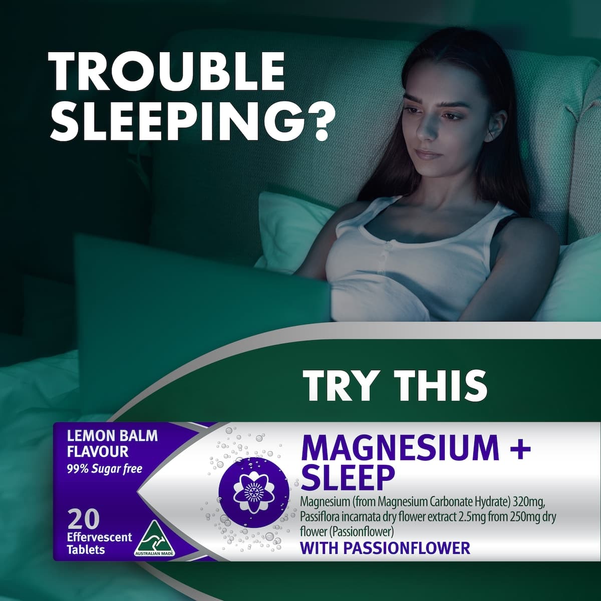 Thumbnail Nature's Own Effervescent Magnesium + Sleep Tablets 20 Pack