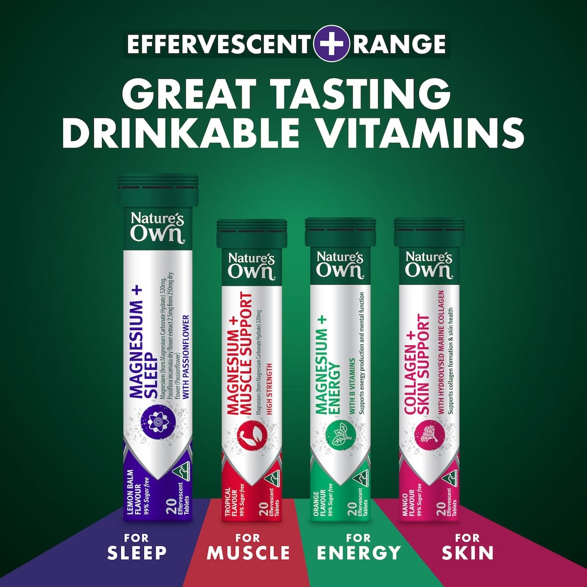 Thumbnail Nature's Own Effervescent Magnesium + Sleep Tablets 20 Pack