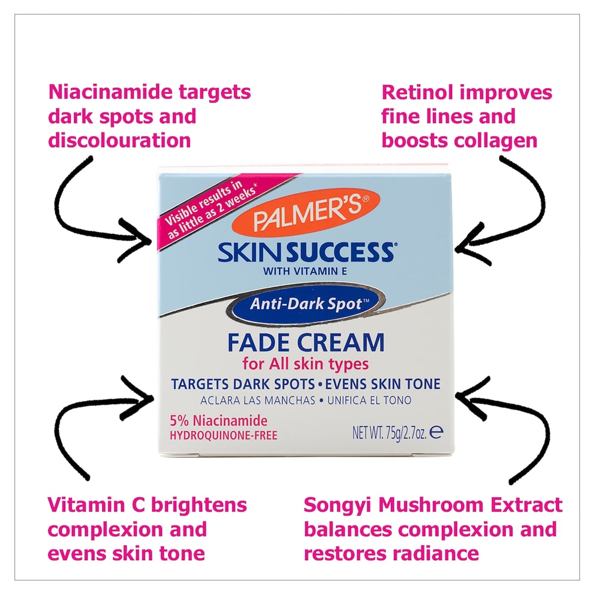 Thumbnail Palmers Skin Success Anti-Dark Spot Fade Cream 75g