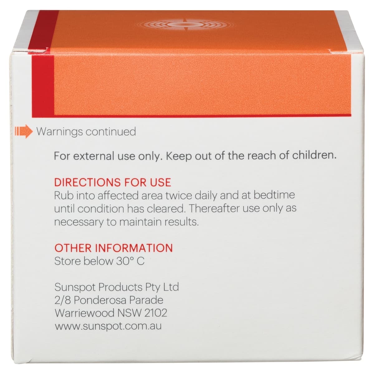 Thumbnail John Plunketts Sunspot Cream 100g
