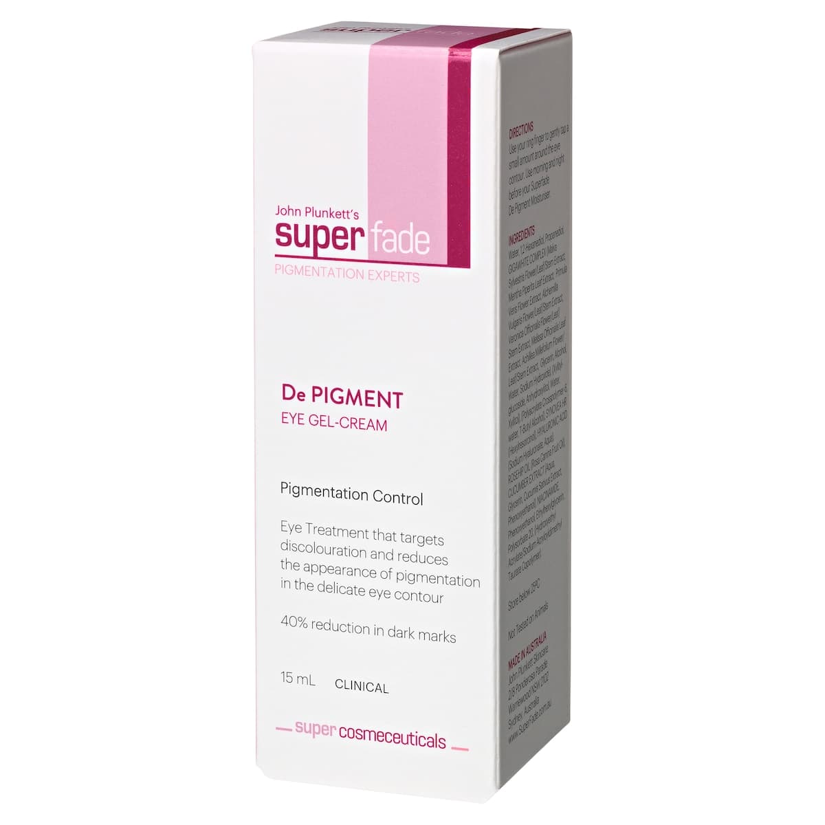 Thumbnail John Plunketts SuperFade De Pigment Eye Gel-Cream 15ml