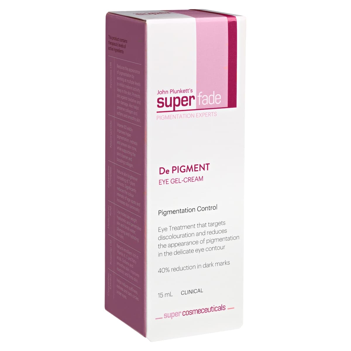 Thumbnail John Plunketts SuperFade De Pigment Eye Gel-Cream 15ml