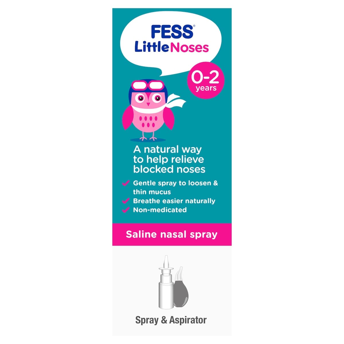 Thumbnail Fess Little Noses Saline Nasal Spray 15ml + Aspirator
