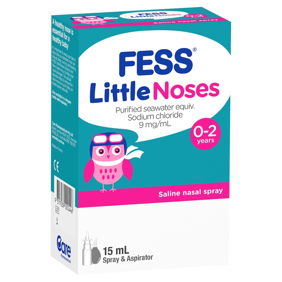 Thumbnail Fess Little Noses Saline Nasal Spray 15ml + Aspirator