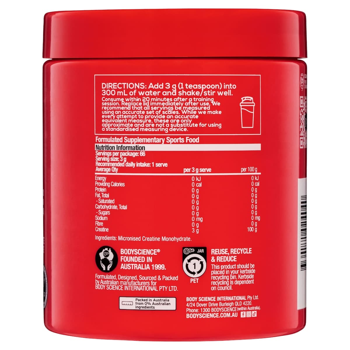 Thumbnail BSc Pure Creatine 200g