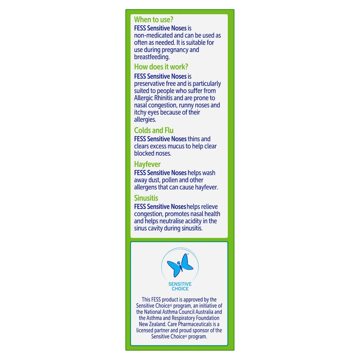 Thumbnail Fess Sensitive Noses Nasal Spray 30ml