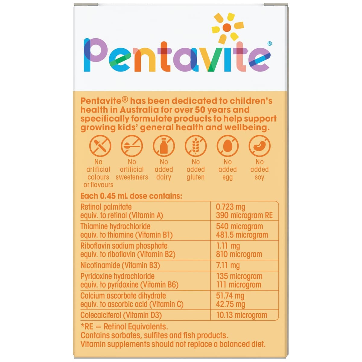 Thumbnail Pentavite Multivitamin Infant Liquid Tropical 30ml