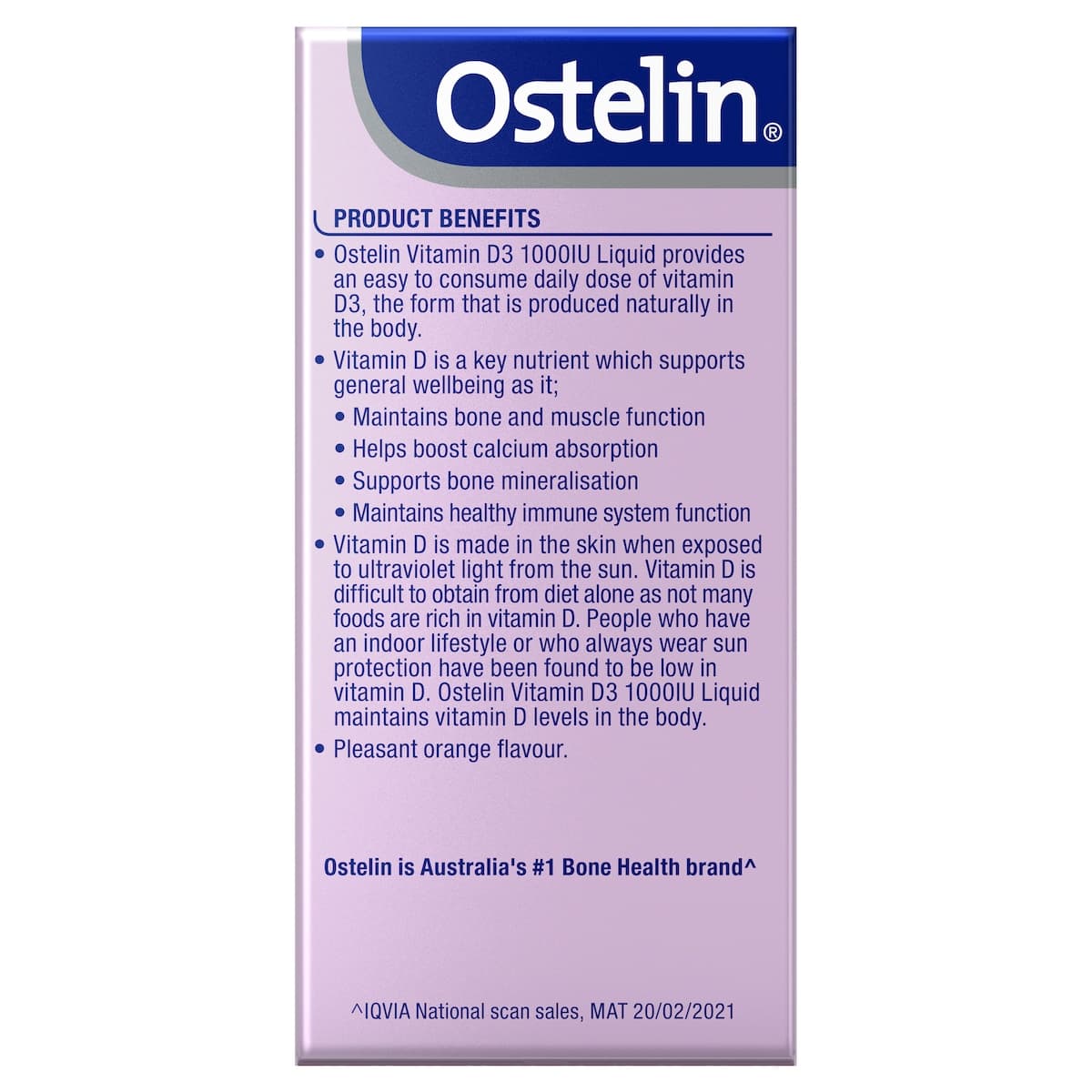 Thumbnail Ostelin Vitamin D3 1000iU Liquid 50ml