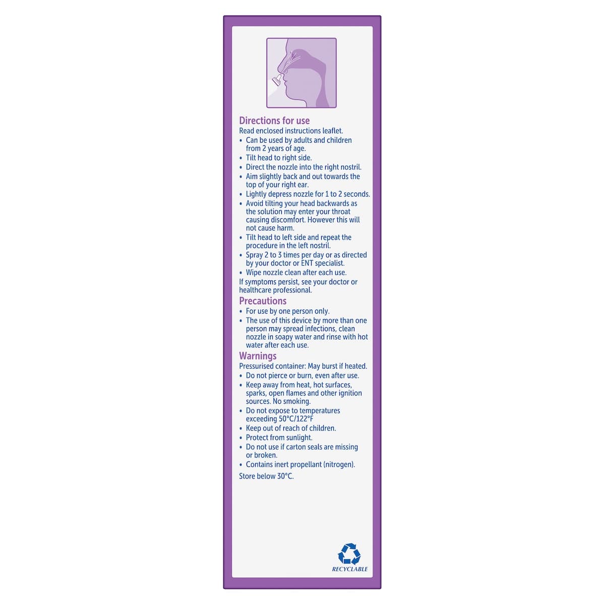 Thumbnail Fess Nasal & Sinus Mist Congestion Relief 100ml