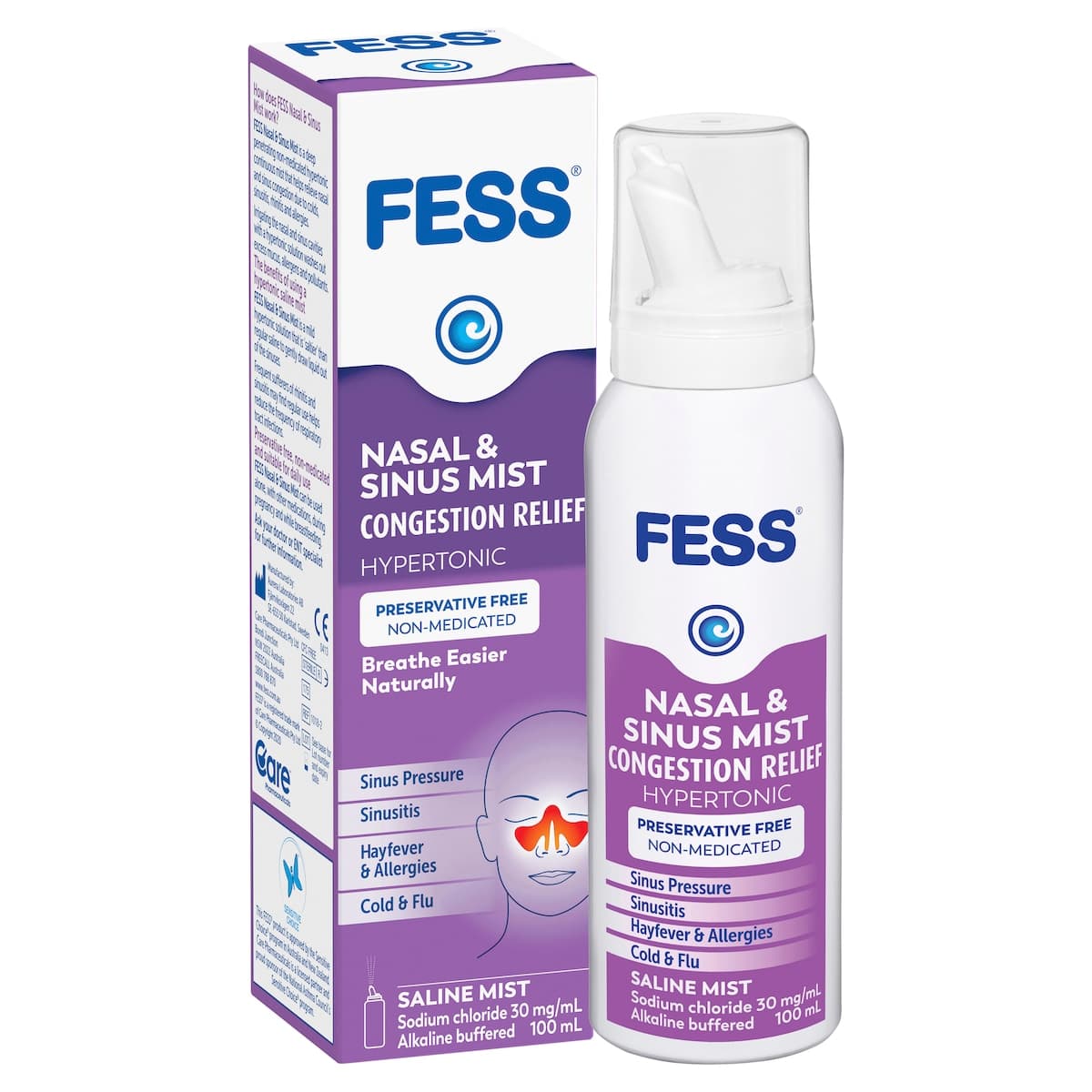 Thumbnail Fess Nasal & Sinus Mist Congestion Relief 100ml