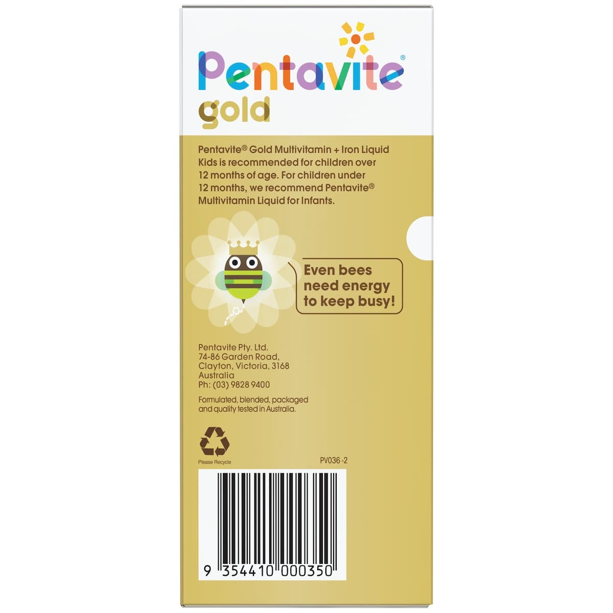 Thumbnail Pentavite Gold Multivitamin + Iron Liquid Kids 200ml