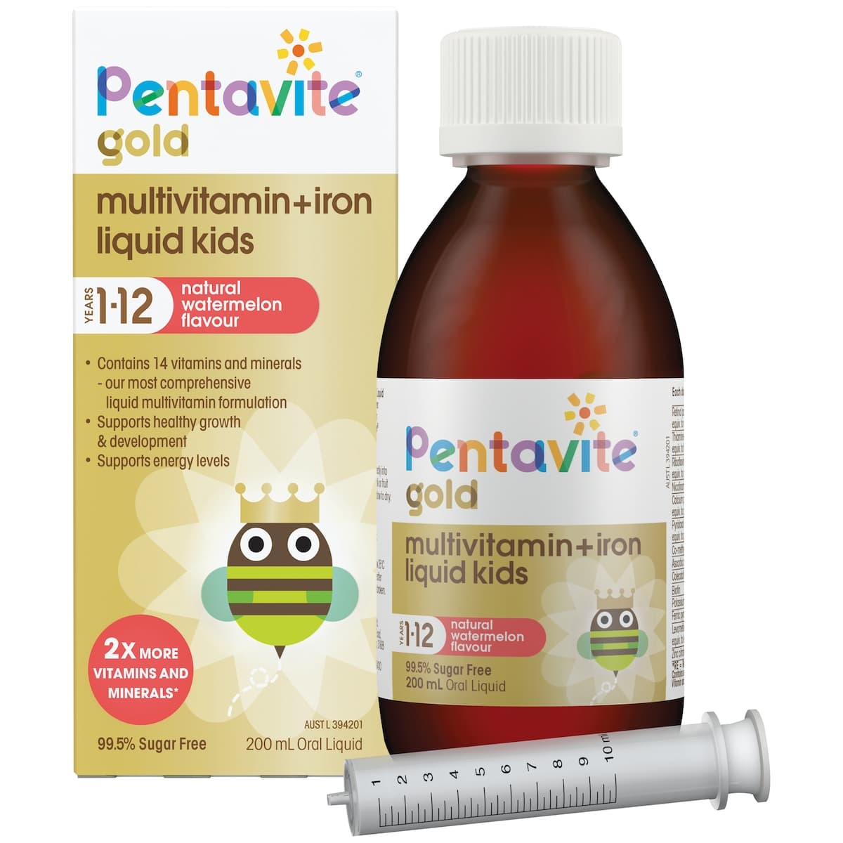 Thumbnail Pentavite Gold Multivitamin + Iron Liquid Kids 200ml