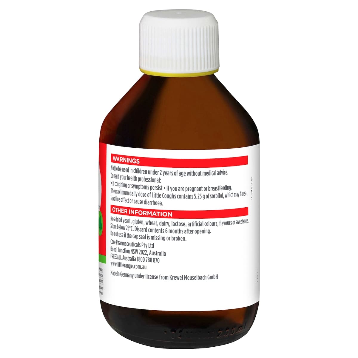 Thumbnail Little Coughs Cough Syrup 200ml