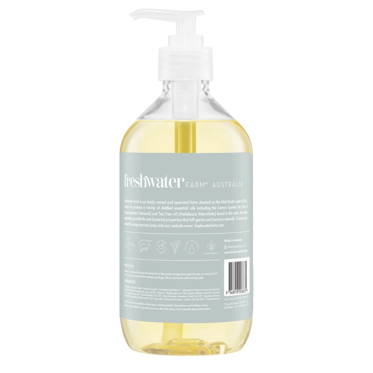 Thumbnail Freshwater Farm Antibacterial Hand Wash Lemon Tea Tree Oil 500ml