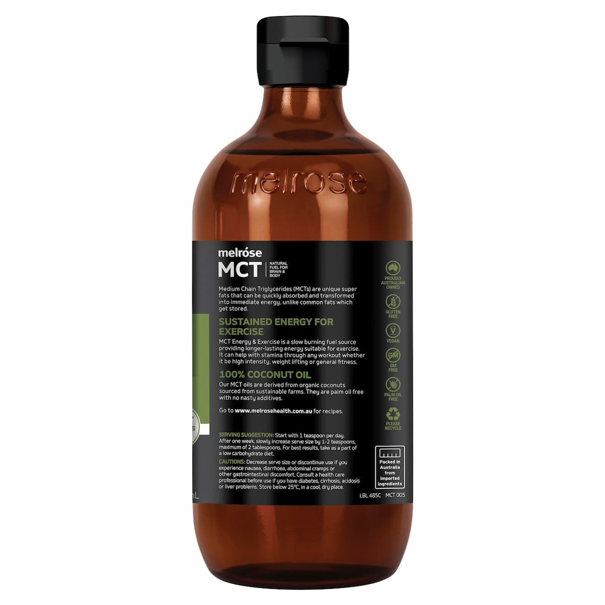 Thumbnail Melrose Mct Oil Energy & Exercise 500ml