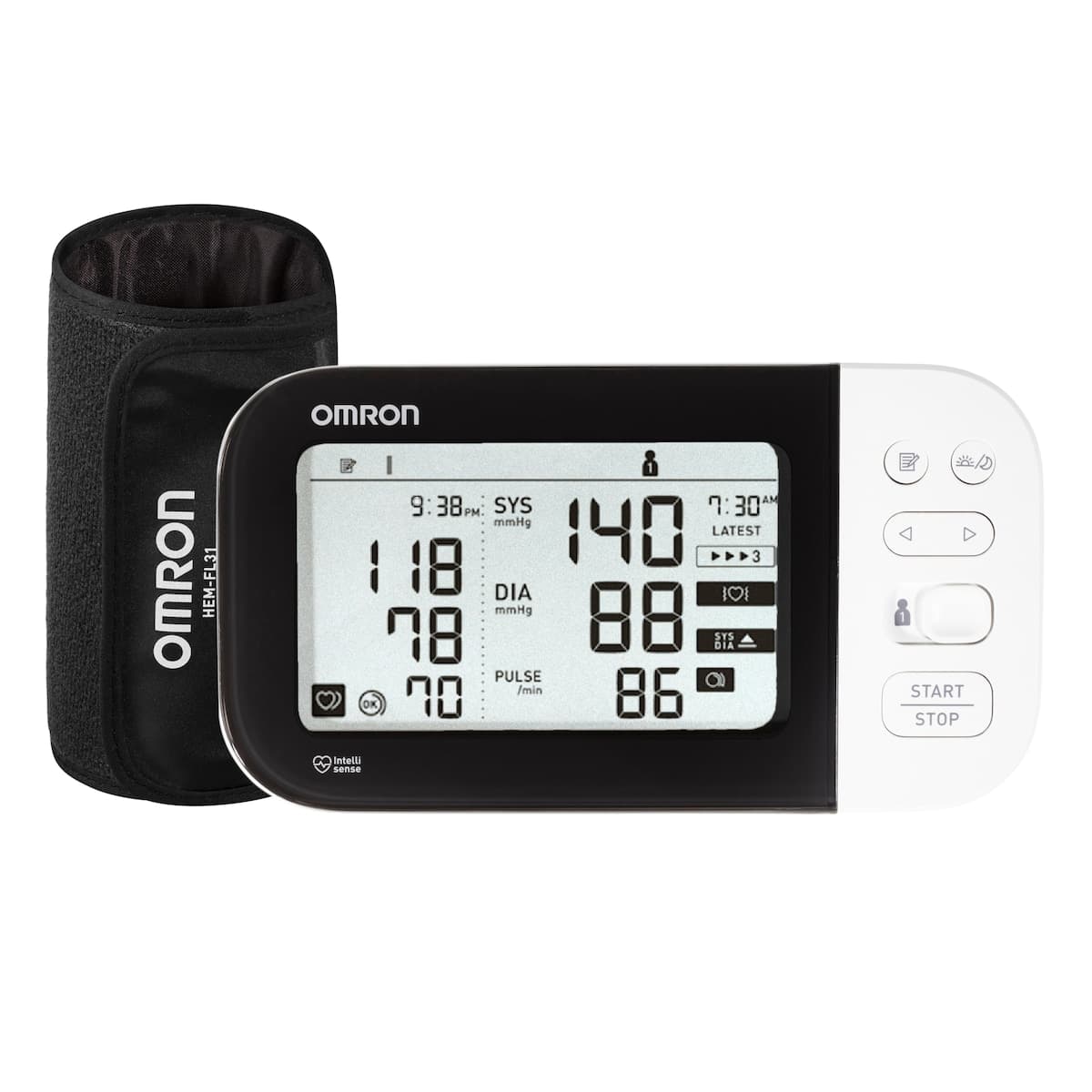 Thumbnail Omron HEM7361T Advanced + AFIB Indicator Bluetooth Blood Pressure Monitor