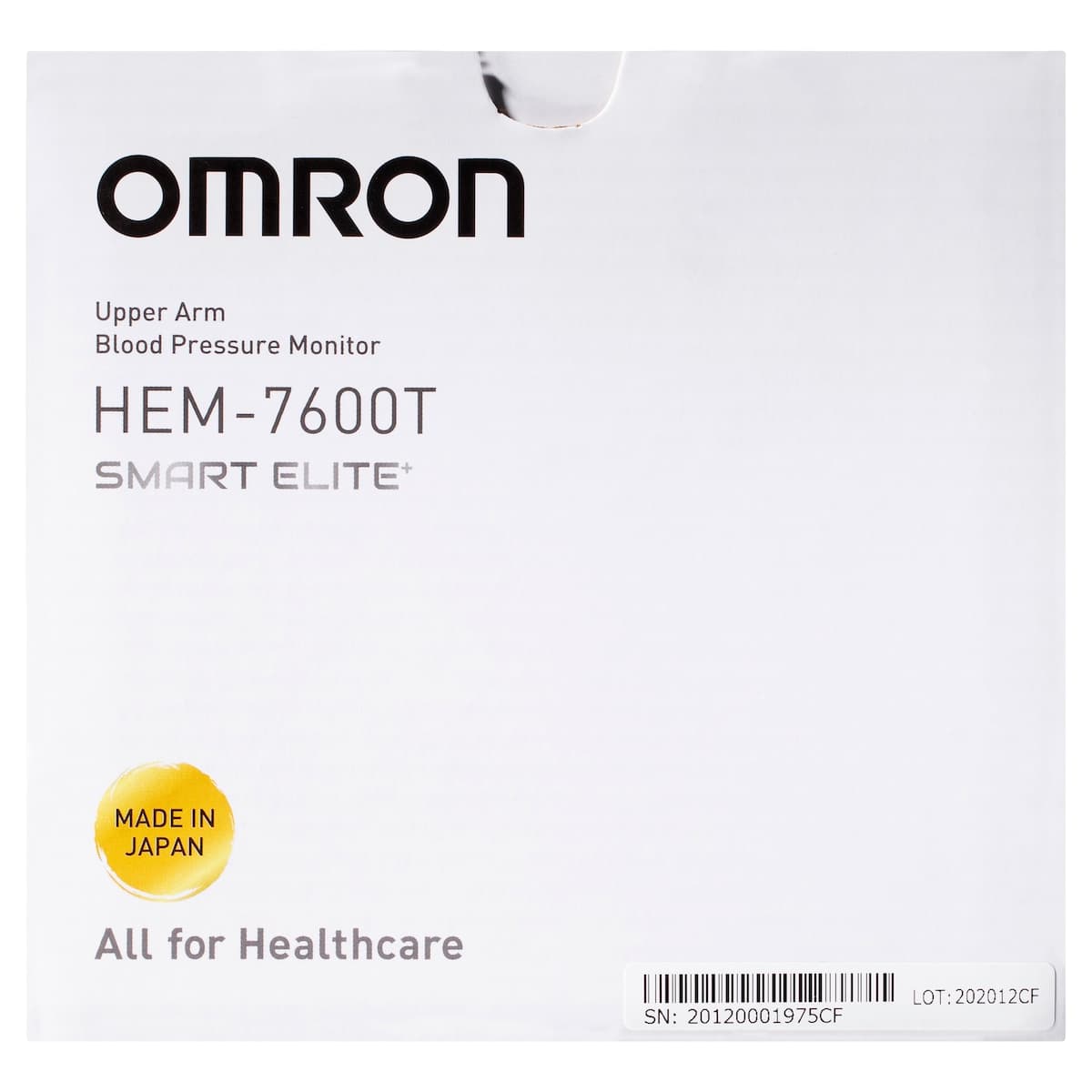 Thumbnail Omron HEM7600T Smart Elite Blood Pressure Monitor