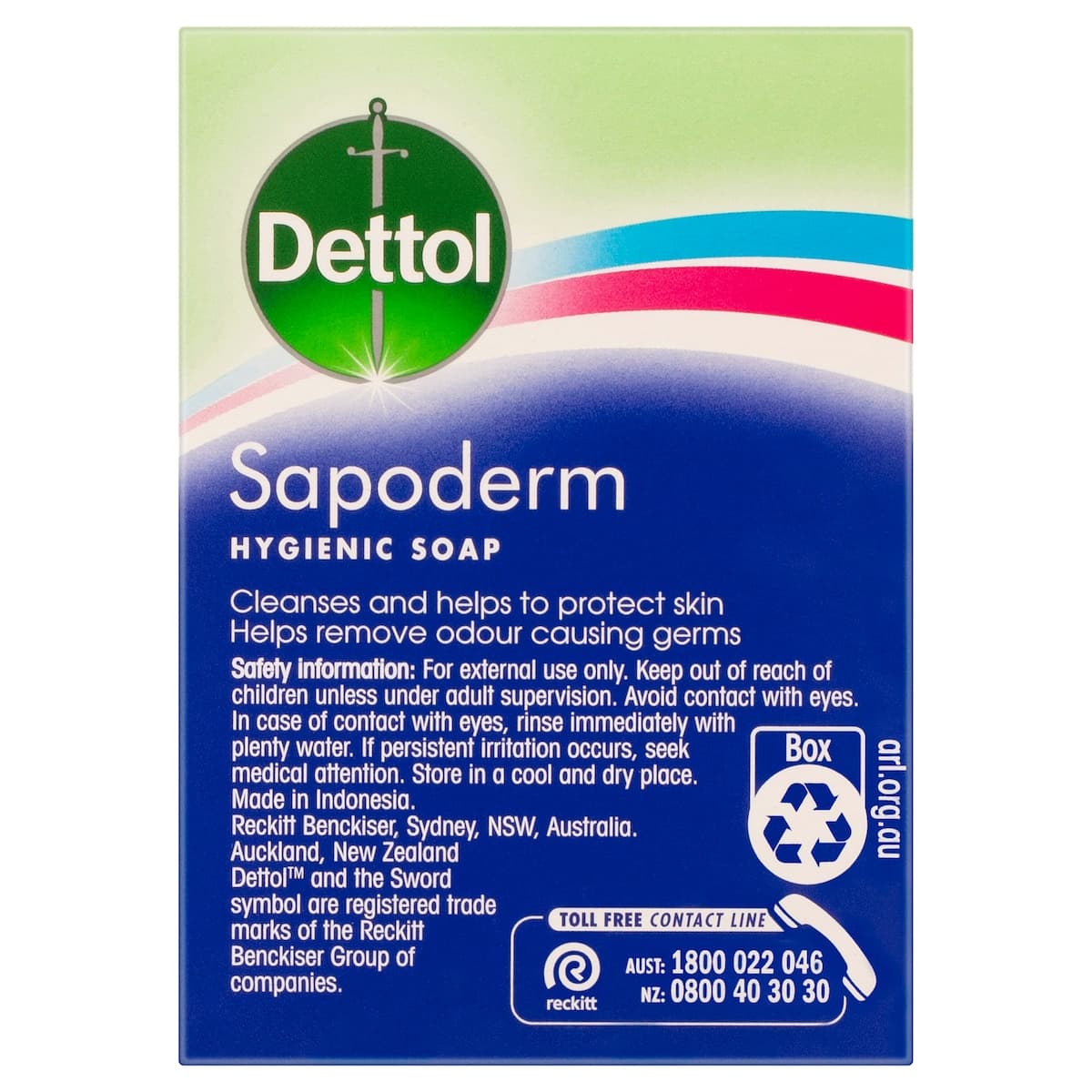 Thumbnail Dettol Sapoderm Hygienic Soap 3 Pack