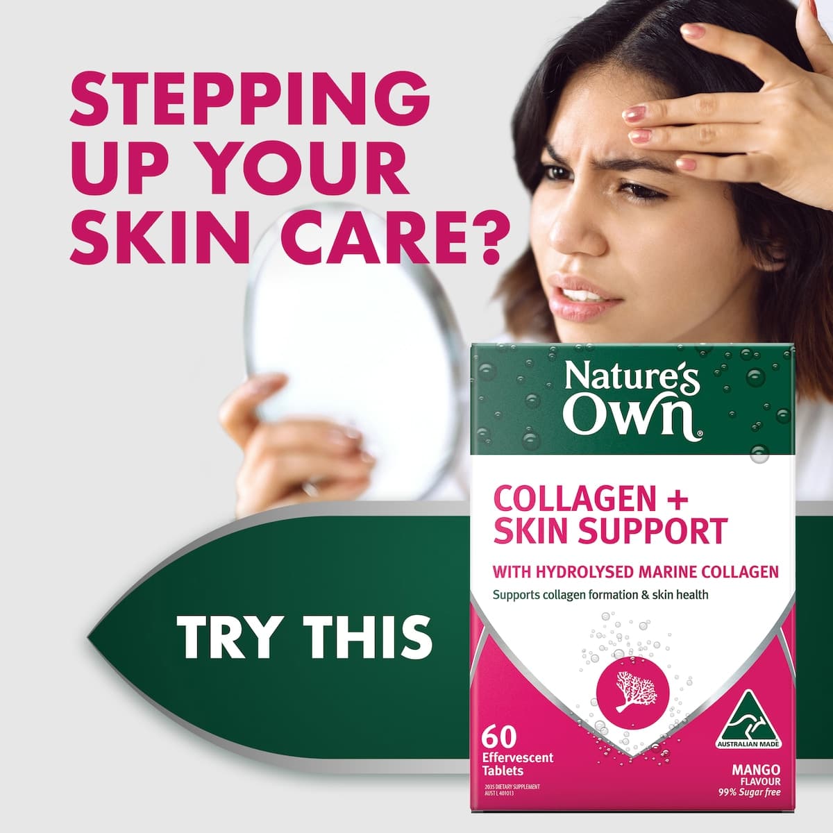 Thumbnail Nature's Own Effervescent Collagen + Skin Support Tablets 60 Pack